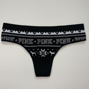 VS PINK Holiday Seamless Thong Size XS